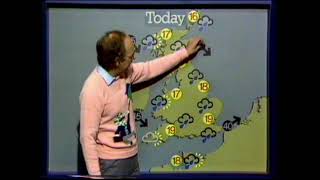 BBC Weather Forecast  Michael Fish  1983 [upl. by Pernell]