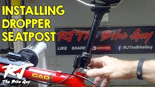 Dropper Post Installation  How To Install A Dropper Seatpost [upl. by Elsilrac400]