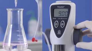 Titrette®  Titration with the digital bottletop burette [upl. by Gorga582]