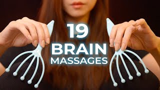 ASMR 19 Brain Melting Massage Triggers No Talking [upl. by Salomie]