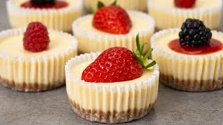 Easy Mini Cheesecakes Recipe [upl. by Braden585]