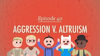 Aggression vs Altruism Crash Course Psychology 40 [upl. by Ahsiet]