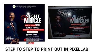 Simple Trick To Print Out Banners and Handbill Using Pixellab [upl. by Asin]