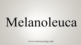 How To Say Melanoleuca [upl. by Bakeman]