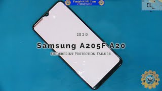 Samsung A20 A205F Fingerprint Protection Failure PGT [upl. by Thamora]