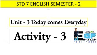 Std 7 English sem 2 unit 3 Activity 3 [upl. by Dorcy72]