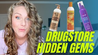 DRUGSTORE HIDDEN GEMS  Best affordable products for wavy curly hair [upl. by Nygem]