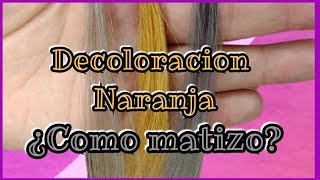 Decoloración Naranja como matizar  Lilyymakeuup [upl. by El]