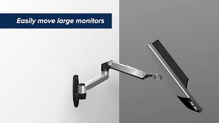 Ergotron LX Wall Monitor Arm Top Features amp Benefits [upl. by Ahsiekar646]