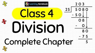 Class 4 Maths Division Complete Chapter [upl. by Mich]