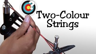 Archery  Making A TwoColour Endless Loop Bowstring [upl. by Assirehc]