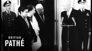 Nehru Accorded Warm Reception By President Eisenhower 1956 [upl. by Ahsiya]