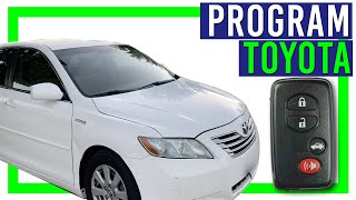 How To Program Toyota Smart Key Fob At Home [upl. by Elodea]