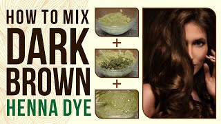 How to dye your hair dark brown at home using henna [upl. by Htenay444]