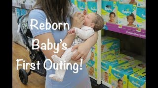 Reborn Babys First Outing To Walmart Feeding Reborn Baby Isaac In The Store [upl. by Eatnahc]