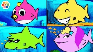 Baby Shark Doo Doo Song For Kids  Baby Songs amp Nursery Rhymes For Children By BabyFirst [upl. by Nilre]