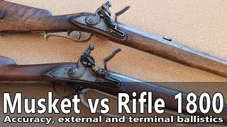 Flintlock musket versus flintlock rifle [upl. by Heigho]