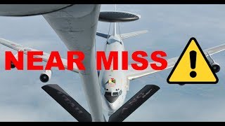 E8 AWACS Air Refueling gone wrong [upl. by Gal]