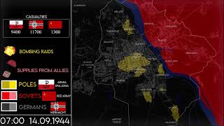 Warsaw Uprising 1944  Every Hour [upl. by Purcell655]