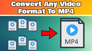 How To Convert Any Video Format To MP4 [upl. by Karlise]