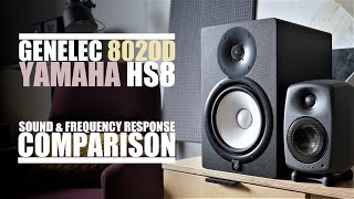 Genelec 8020D vs Yamaha HS8  Sound amp Frequency Response Comparison [upl. by Einalam859]