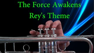 How to play Reys Theme on Trumpet [upl. by Nocaed]