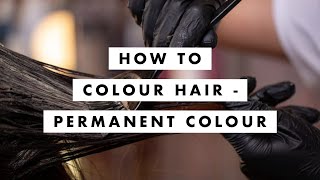 How to Colour Hair  Permanent Colour  Tutorial  Lesson  MIG Training [upl. by Ikaz]