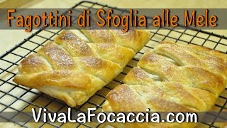 Ricetta Fagottini o Strudel di Pasta Sfoglia alle Mele [upl. by Winnick658]