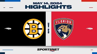 NHL Game 5 Highlights  Panthers vs Bruins  May 14 2024 [upl. by Aerdnaid]