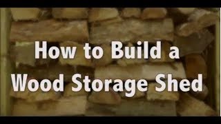 How to Build a Firewood Storage Shed [upl. by Schott999]