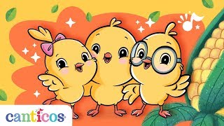 Canticos  Los Pollitos dicen pío pío pío  Little Chickies  Aprende Inglés  Learn Spanish [upl. by Akalam]