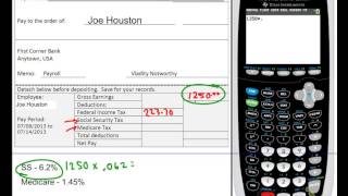 Calculating Net Pay with Deductions [upl. by Supat587]