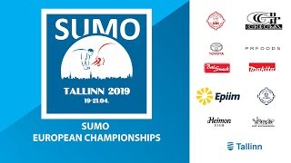 European Sumo Championships 2019 Day 1  U21 Men and Women [upl. by Elamef955]