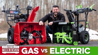 Electric Vs Gas Snow Blowers EGO and TORO sent their best Heres what happened [upl. by Inoj]