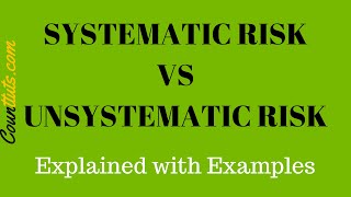 Systematic Risk vs Unsystematic Risk  Explained with Examples [upl. by Fidellia578]