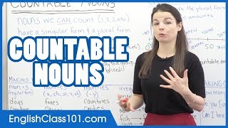 Countable Nouns  Learn English Grammar [upl. by Ecirtra]