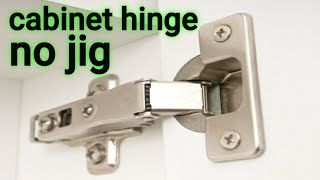 How to install cabinet hinge without quotJIGquot [upl. by Backler]