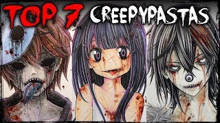 TOP 7 Creepypastas Drawing  Story Compilation The Rake Eyeless Jack Zalgo  More [upl. by Goeger]