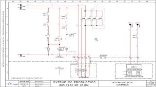 lecture des schémas électrique de lextrudicc variateur siemens [upl. by Nnylrac]