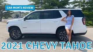 The 2021 Chevrolet Tahoe Fantastic But Plastic  CAR MOM TOUR [upl. by Ardnusal154]