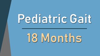 Normal Pediatric Gait Development  18 Months [upl. by Suhploda]