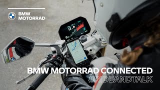 Learn about the innovative connectivity features from BMW Motorrad l RideAndTalk [upl. by Llekim]