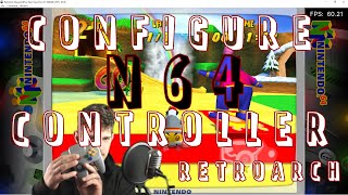 How to configure a N64 USB Controller in RetroArch for N64 games [upl. by Aninnaig948]