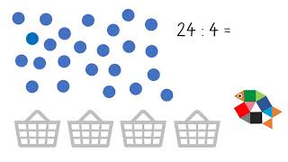 Division  Geteiltaufgaben  Aufteilen und Verteilen  Mathe lernen in Klasse 2 [upl. by Lowell843]