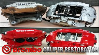 25 Year Old Brembo Brake Caliper Restoration  Rebuild [upl. by Eednak582]