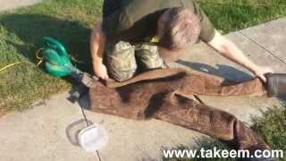 How To Repair Neoprene Hunting Waders  TakeEm Calls [upl. by Tedra]