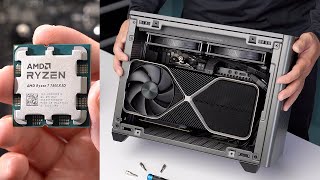 Overpowered Small Gaming PC Build 7800X3D 4080 [upl. by Vorster]