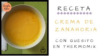 Crema de zanahorias con quesitos en thermomix 🍽 [upl. by Atil]