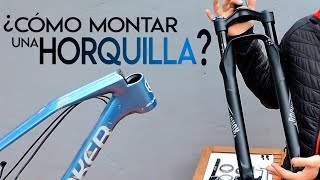 ¿Cómo montar una horquilla y dirección mtb [upl. by Nacnud]