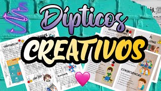 Dípticos Creativos  WORD📑 [upl. by Bobseine]